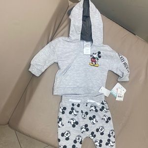 Disney hoodie and sweatpants size 3M